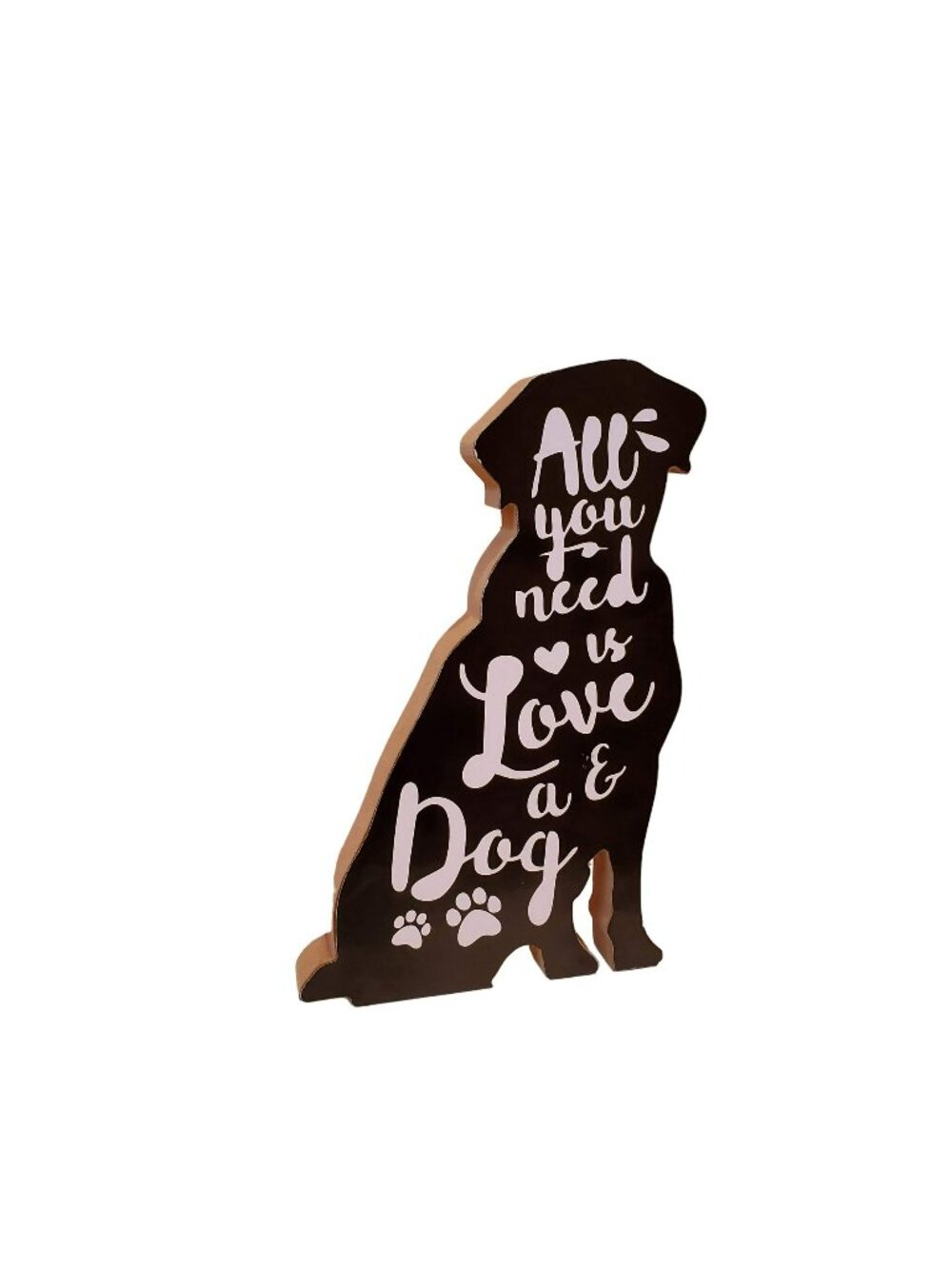 Dog Lover Wooden Plaque, All you need is Love and a Dog, Puppy Wood Art Decor